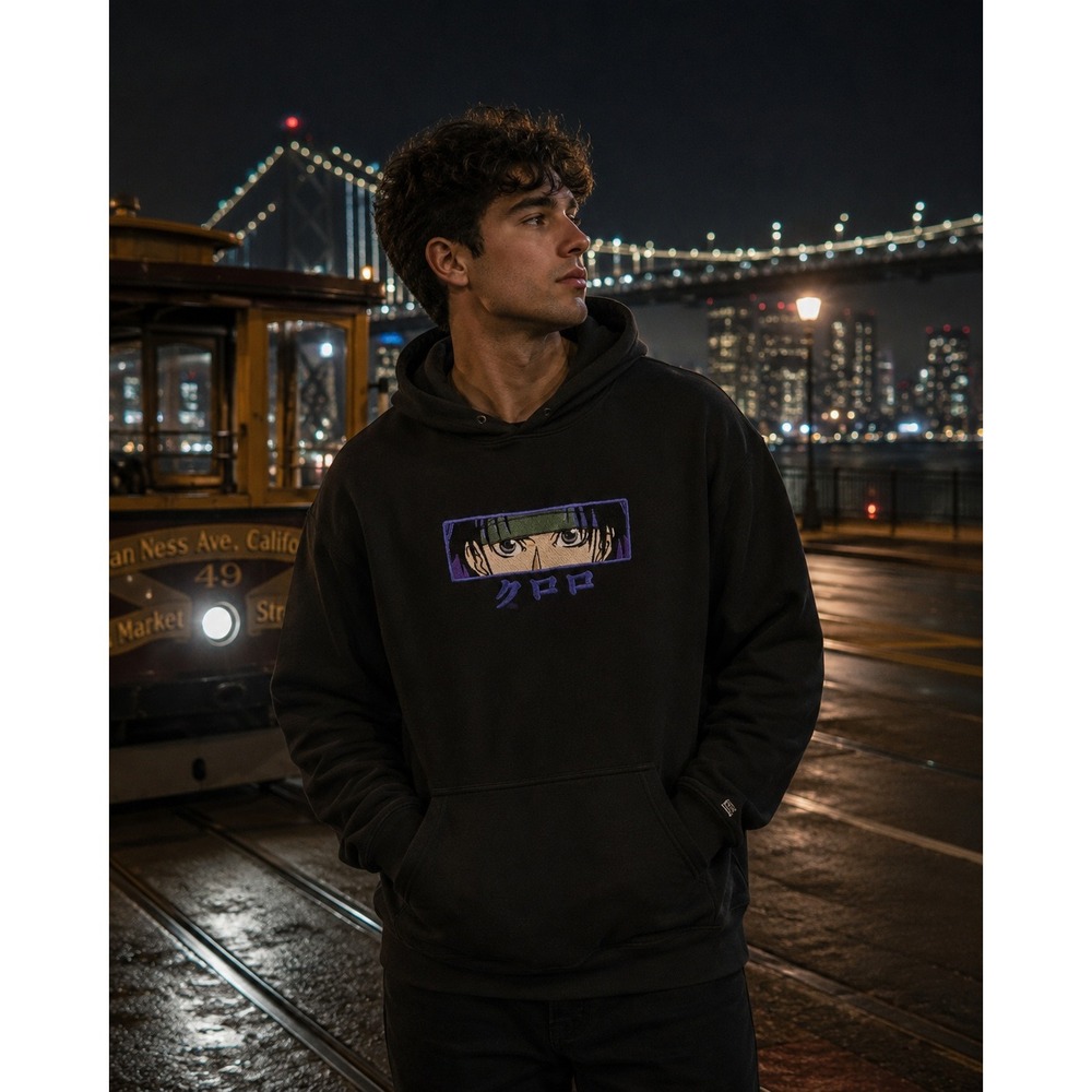 Hunter x Hunter Chrollo Lucilfer Inspired Embroidered Hoodie Independent M